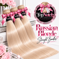 Russian Blonde - Straight Bundles