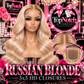 Russian Blonde 5x5 HD Closure